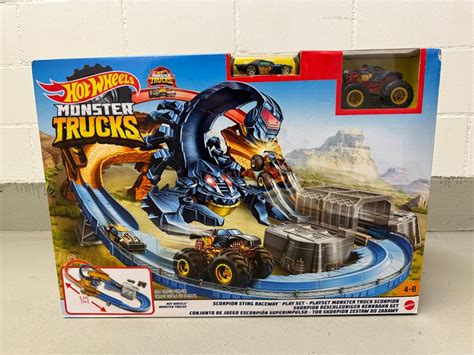 Hot Wheels Monster Trucks Skorpion Beschleuniger Rennbahn Kaufen