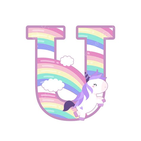 Rainbow Unicorn Png Image Cute Unicorn Rainbow Letter Cute Unicorn