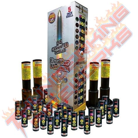 Excalibur Platinum 5 Canister Artillery Shells 24ct Kit