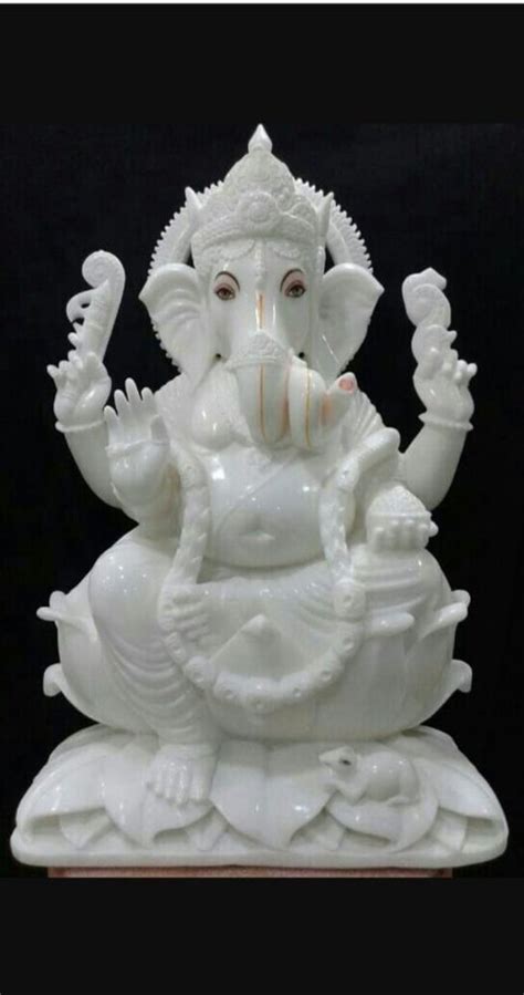 Jaipurcrafts Multicolor White Marble Lord Ganesha Statue Packaging