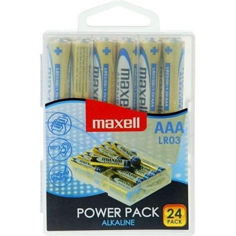 Maxell Battery Alkaline Lr03 Aaa Power Pack 24 790268 04 Cn Maxell