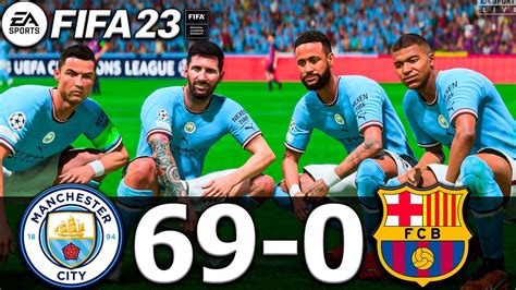 FIFA 23 - MESSI, RONALDO, MBAPPE, NEYMAR, ALL STARS | MAN CITY 69-0 FC ...