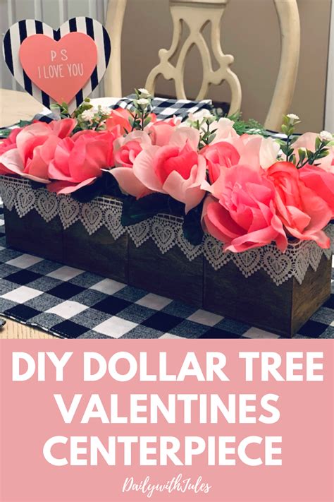 Diy Dollar Tree Valentines Centerpiece Daily With Jules Valentine