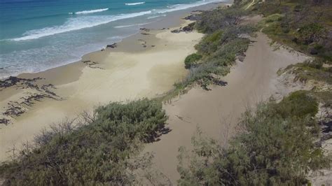 Fraser Island 2017 Ngkala Rocks Fly Over Youtube