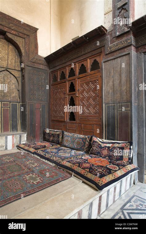 Al Suhaymi House Darb Al Asfur Cairo 1648 1796 Interior Stock