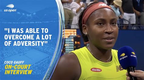 Coco Gauff On Court Interview 2023 US Open Round 1 YouTube