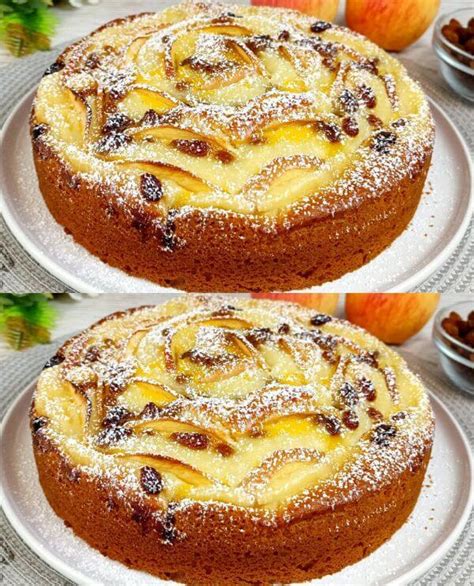 Torta Di Mele Con Crema Che Si Scioglie In Bocca Una Delizia Semplice