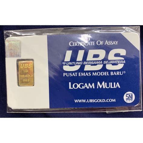 Jual Logam Mulia Ubs Gr Shopee Indonesia