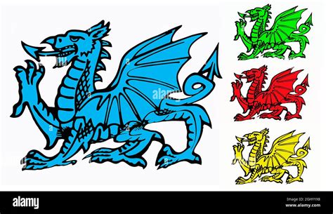 The Welsh Dragon It Appears On The National Flag Of Wales The Flag