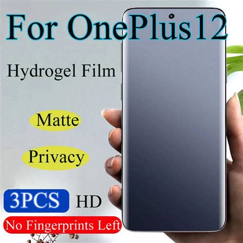 OnePlus12R Privacy Hydrogel Film For OnePlus 12 Matte Screen Protector