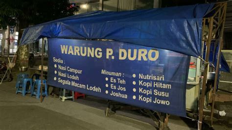 Warung Pak Duro Kuliner Malam Yang Pedasnya Nendang Di Pusat Kota