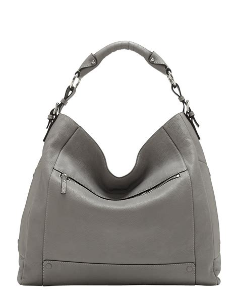 Lyst Vince Camuto Mikey Leather Hobo Bag In Gray