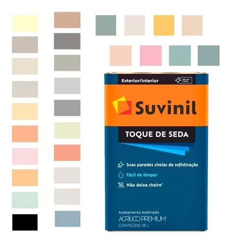 Suvinil Acetinado Toque De Seda Acrilico Lavável Cores 18lt