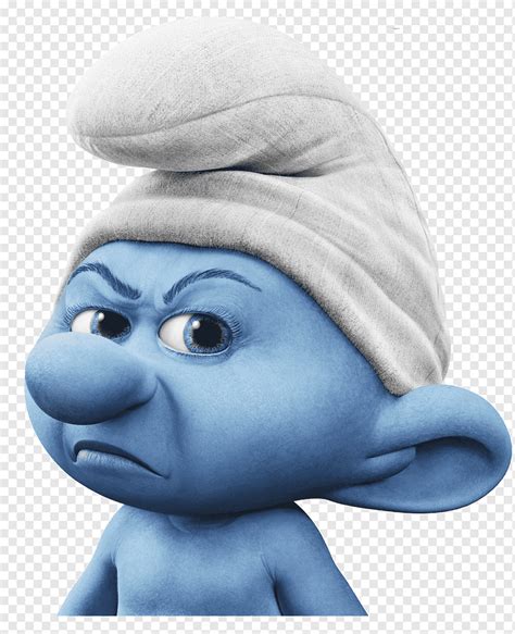 Grouchy Smurf Smurfette Gutsy Smurf Papa Smurf The Smurfs Smurfs Face