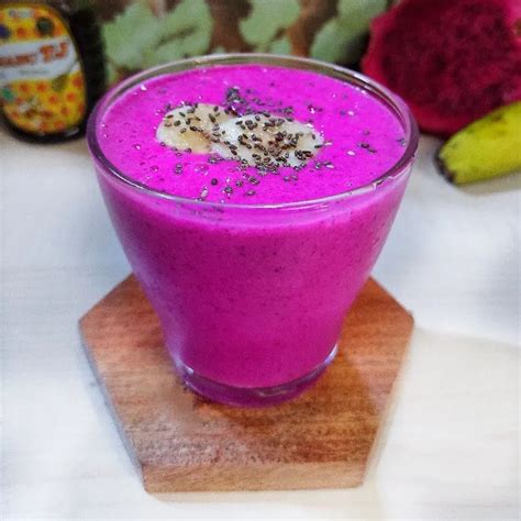 Resep Smoothies Buah Naga Pisang Sederhana Rumahan Di Yummy App