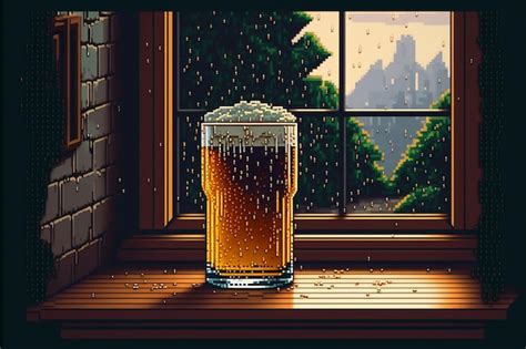 Premium Photo | Pixel art background artwork