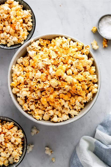 Homemade Cheddar Cheese Popcorn