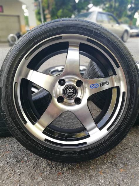 Enkei Star Inch Sports Rim Vios Tyre Barang Bintang Lima