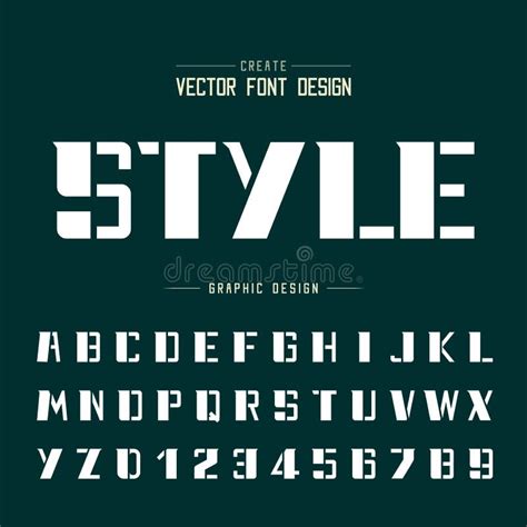 Tech Font And Alphabet Vector Technology Style Typeface Letter And