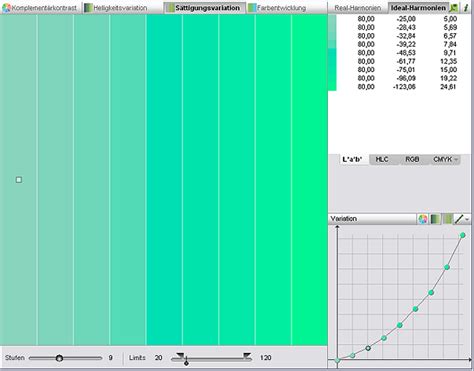 DIGITALER FARBATLAS 5 0 Farbharmonie Sättigungsvariation