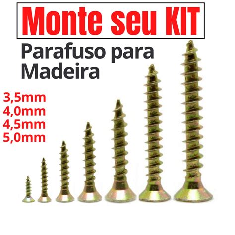 Monte Seu Kit De Parafuso Para Madeira Mdf Philips Chipboard