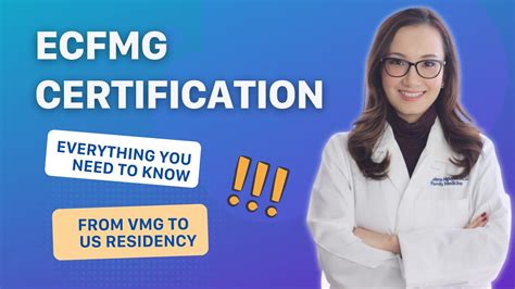 Ecfmg Certification Step By Step Dr Christina Nguyen Youtube