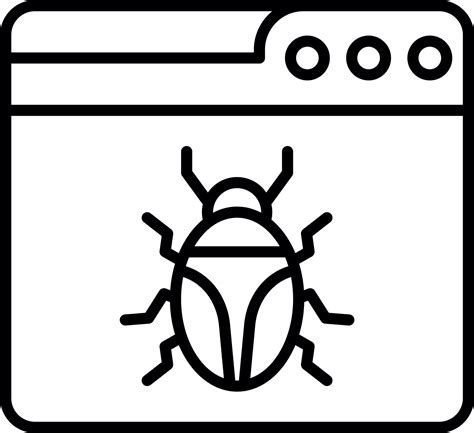 Web Bug Vector Icon 20424149 Vector Art At Vecteezy