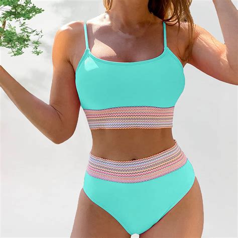 Aoochasliy Spring Beauty Bikini Swim Women S Swimsuit High Waist Color