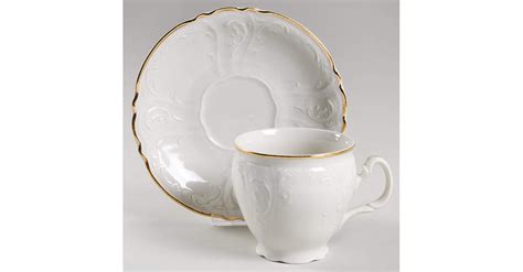 Bernadotte Ivory Footed Cup Saucer Set By Sko Replacements Ltd