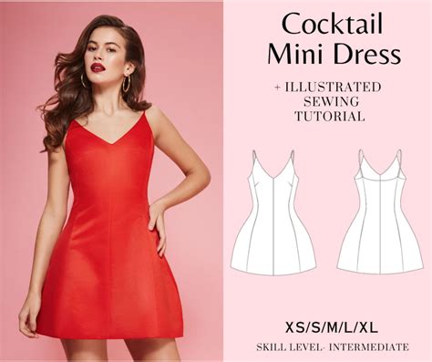 Corset Dress Mini Dress Pattern Pdf Sewing Pattern Etsy