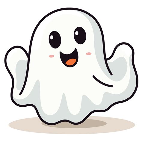 Beautiful Cute Halloween Ghost Ai Generative 32874102 Png