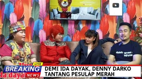 Viral Dimedia Sosial Demi Ida Dayak Denny Darko Tantang Pesulap Merah