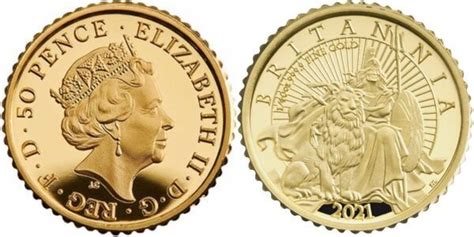 Pence Elizabeth Ii Th Portrait Oz Fine Gold Verenigd