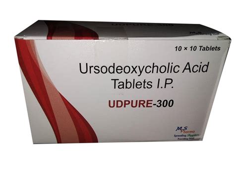 300mg Ursodeoxycholic Acid Tablet For Hospital Packaging Type Box At