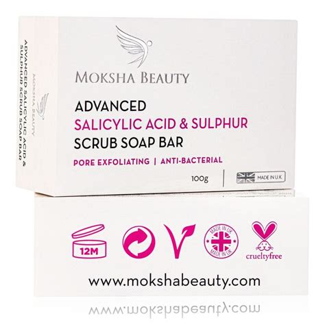 Sulphur Soap Bar With Salicylic Acid Made In U K Advanced Salicylic