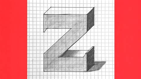 Como Dibujar La Letra Z 3d Dibujo Fácil Paso A Paso Youtube