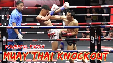 Brutal Muay Thai Fight Knockout By Powerful Right Punch At Rws Rajadamnern Stadium Youtube