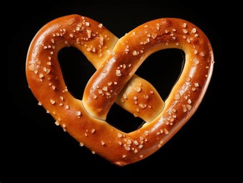 Premium Ai Image A Heart Shaped Pretzel In The Style Of Traditional