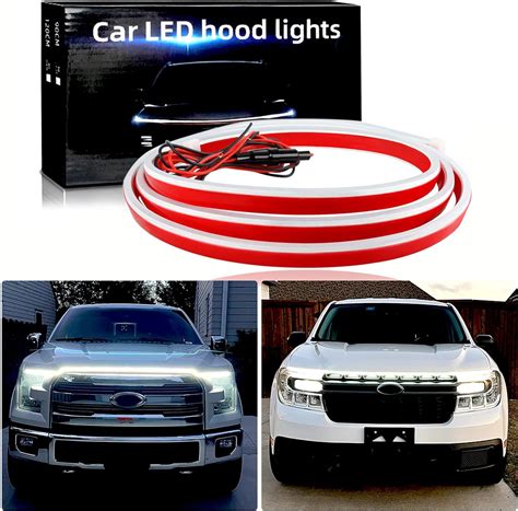 Amazon Jmtbno Inches Car Hood Light Strip Dynamic Car Led Strip