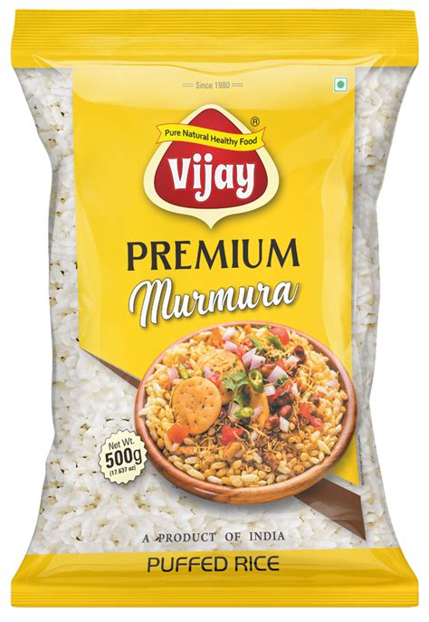 Plain Salted Puffed Rice Vijay Premium Murmura 500gm Packaging Size