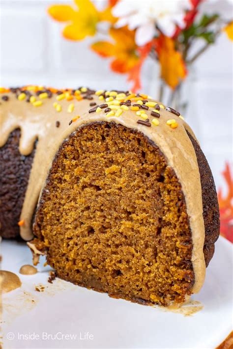 Maple Glazed Pumpkin Spice Bundt Cake Inside Brucrew Life Pumpkin