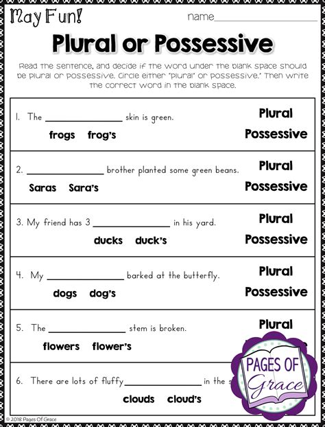 Grade 3 English Worksheets