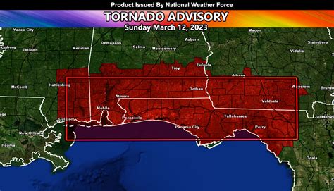 Tornado Watch Issued for Parts of Mississippi, Alabama, Florida, and ...