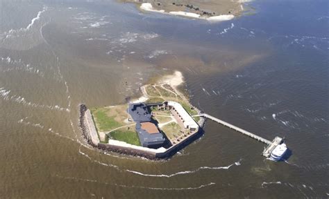 Fort Sumter - Aerial View - Glimpses of Charleston