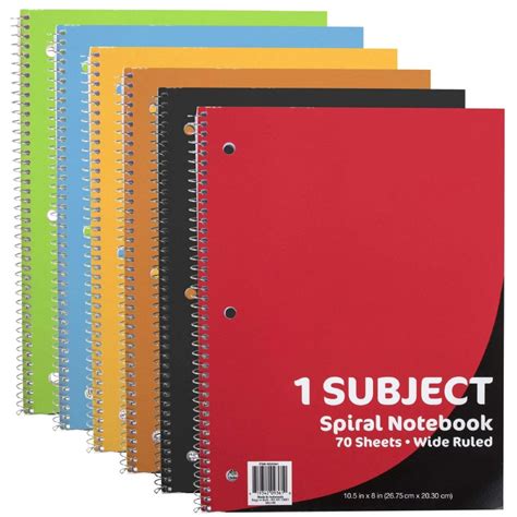 Wholesale Subject Notebook Wide Ruled Sheets At