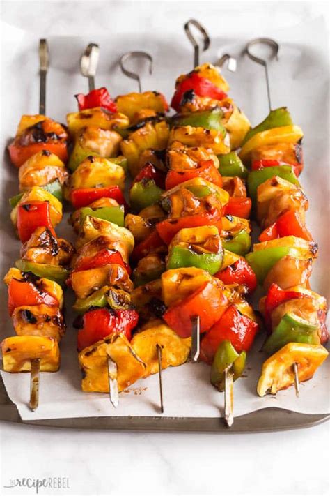 Hawaiian Chicken Kabobs Video The Recipe Rebel