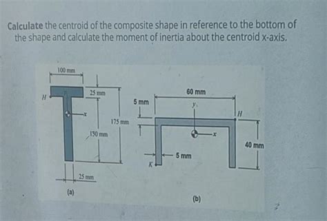 Solved Calculate The Centroid Of The Composite Shape In Chegg