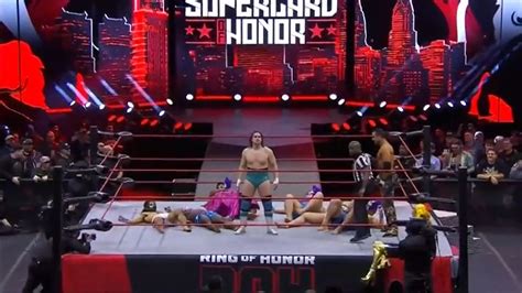 Roh Supercard Of Honor Resultados En Vivo Superluchas