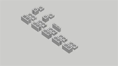 Concrete Block Set 3d Warehouse