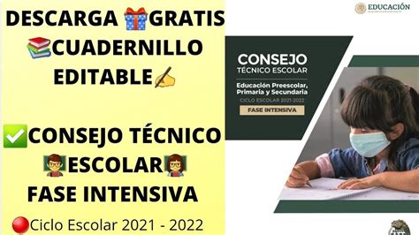 DESCARGA Cuadernillo Editable GRATIS Consejo Técnico Escolar Fase